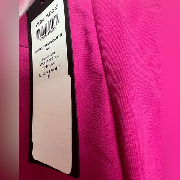 NWT Vera Moda Pink Cigarette pants - Picture 5 of 5